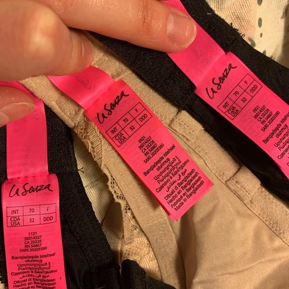 3 Lace La Senza bras, 32DDD - Picture 4 of 5